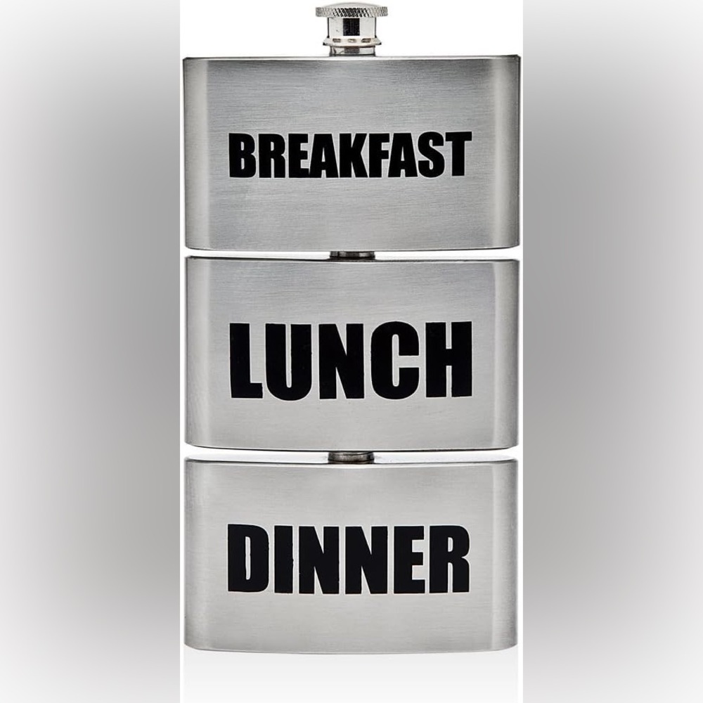 B/FAST /LUNCH/DINNER HIP FLASK - Picture 3 of 8